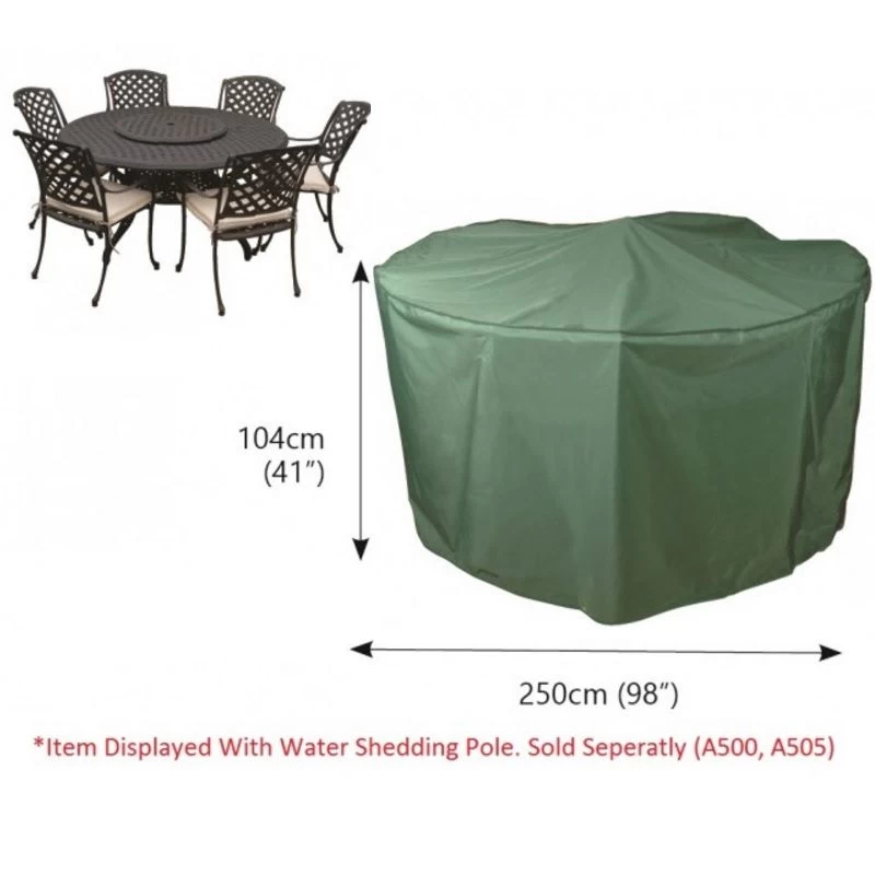 Bosmere C523 - Cover Up 6-8 Seater Circular Patio Set