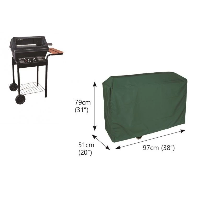 Bosmere C715 - Cover Up Wagon BBQ Cover - Green