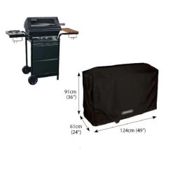Bosmere D715 - Storm Wagon BBQ Cover - Black