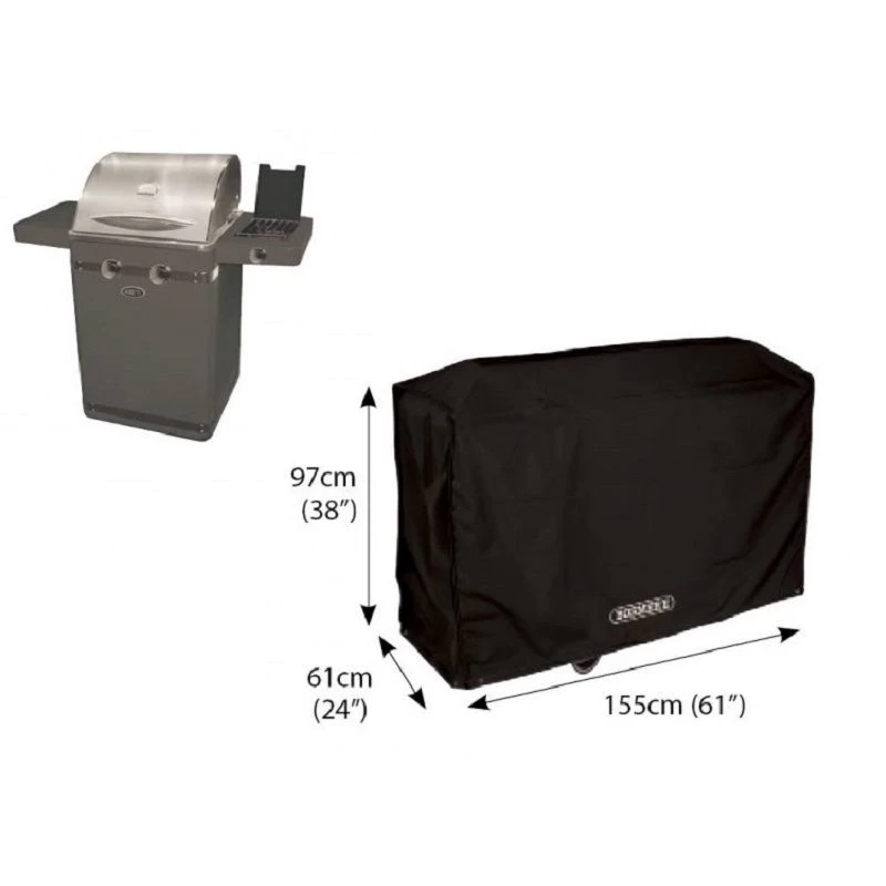 Bosmere D720 Storm Super Grill BBQ Cover - Black