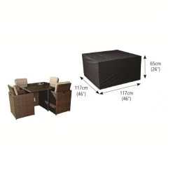 Bosmere M645 - Modular 4 Seater Cube Set Cover Medium