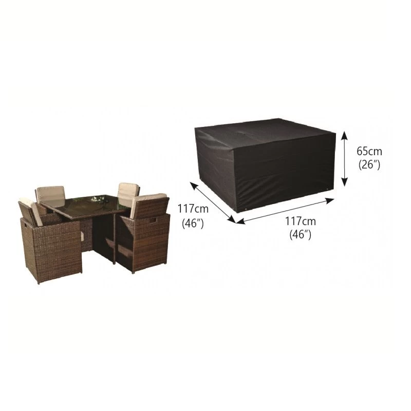 Bosmere M645 - Modular 4 Seater Cube Set Cover Medium