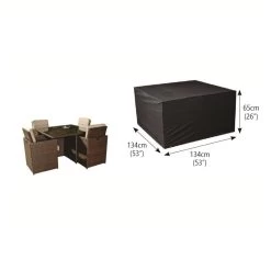 Bosmere M655 - Modular 4 Seater Cube Set Cover Extra Large