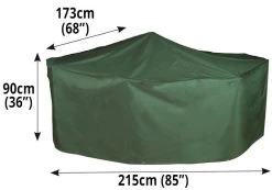 Bosmere C525 - Cover Up Rect Patio Set Cover 4 Seat - Green